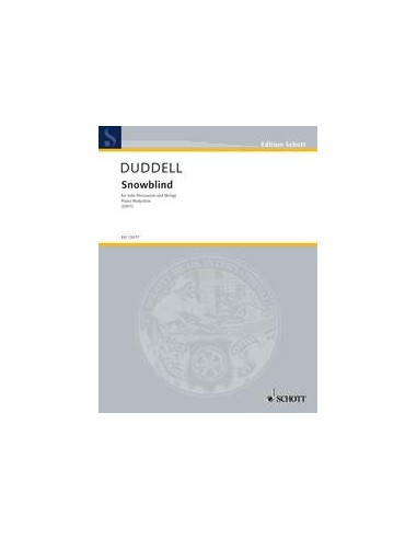 DUDDELL J.-Snowblind per percussioni e pianoforte