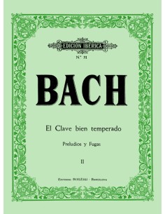 BACH J.S.-The Well-Tempered Clavier Vol.2 for Piano (Iberian)