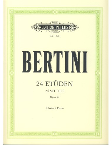 BERTINI H.-Studi Op. 32 per pianoforte (Ruthardt)