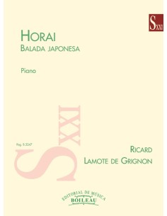 LAMOTE DE GRIGNON R.-Horai (Ballata giapponese) per pianoforte
