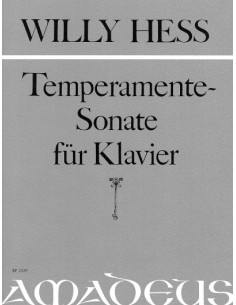 HESS W.-Temperamente Sonate Op.133 per pianoforte