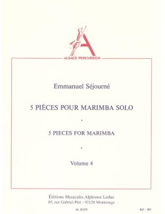 SEJOURNE E.-Pezzi (5) per Marimba