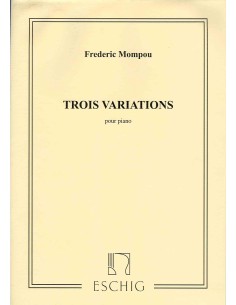 MOMPOU F.-Variations (3) pour piano