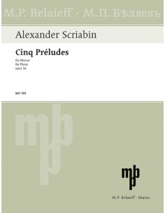 SCRIABIN A.-Preludios (5) Op.16 para Piano