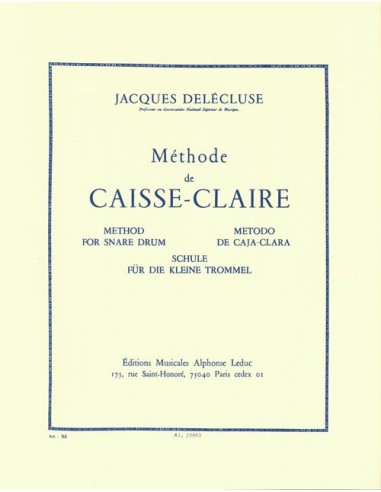 DELECLUSE J.-Methode für Box (Trommel)