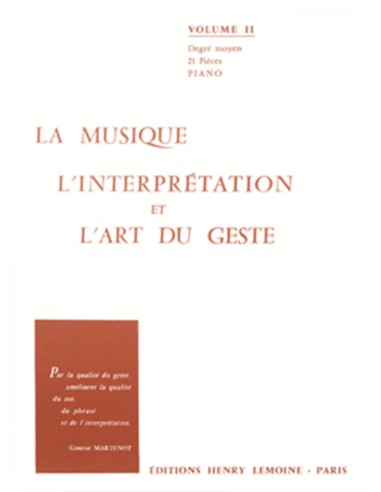 MARTENOT G.-Art du Geste 2º for Piano
