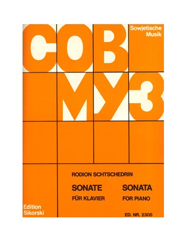 SCHEDRIN R.-Sonate pour piano