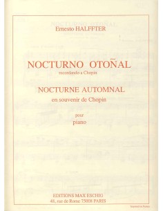 HALFFTER E.-Autumn Nocturne for Piano