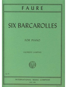 FAURE G.-Barcarolles for Piano (Lampini)