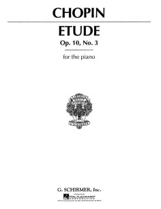 CHOPIN F.-Etude Op.10 No. 3 in E Major "Sadness" for Piano (Friedheim)
