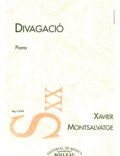 MONTSALVATGE X.-Divagacio para Piano