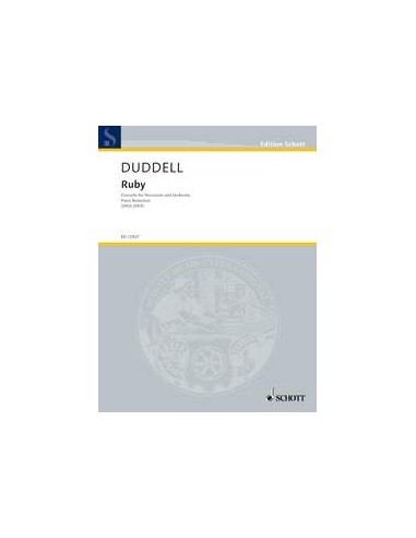 DUDDELL J.-Ruby (Concerto) pour percussion et piano