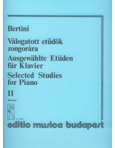 BERTINI H.-Selected Studies 2nd for Piano (Kovats)