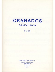 GRANADOS E.-Slow Dance for Piano