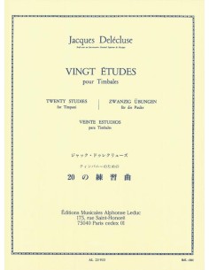 DELECLUSE J.-Studi (20) per Timpani