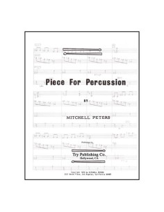 PETERS M.-Piece for Percussion Quartet