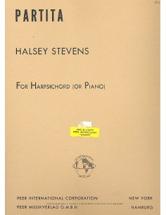 STEVENS H.-Partita pour clavecin (piano)