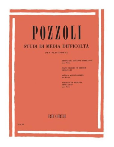 POZZOLI E.-Medium Difficulty Studies for Piano