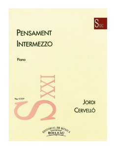 CERVELLO J.-Pensament, Intermezzo pour piano