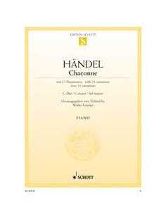 HAENDEL G.F.-Chaconne G-Dur mit 21 Variationen für Klavier (Georgii)