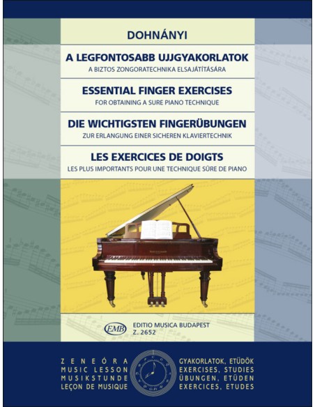DOHNANYI E.-Essential Finger Exercises for Piano