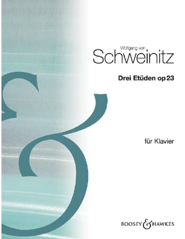SCHWEINITZ W.-Studies (3) Op.23 per pianoforte
