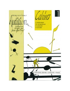 GEOFFROY J.-Audition Vol.1 per Percussioni