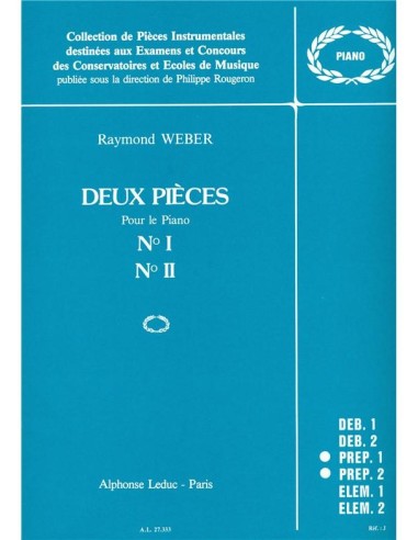 WEBER P.-Pezzi (2) per pianoforte (Rougeron)