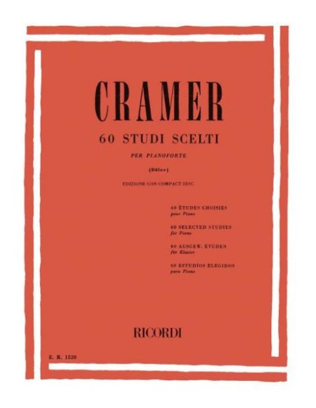 CRAMER J.B.-Studi scelti (60) per pianoforte (Bulow)