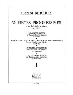 BERLIOZ G.-Pieces Progressivi (30) Vol.1 nº 1 a 14 per 2 Timpani e Pianoforte