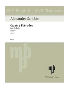 SCRIABIN A.-Preludios (4) Op.22 para Piano