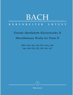 BACH J.S.-Diverse Werke 2. für Klavier (Urtext) (Wolf)