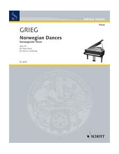 GRIEG E.-Danze norvegesi Op.35 per pianoforte a 4 mani