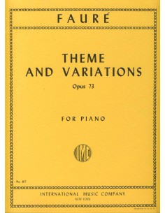 FAURE G.-Thème et variations op.73 pour piano