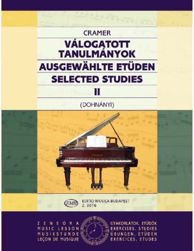 CRAMER J.B.-Selected Studies 2nd for Piano (Dohnanyi)