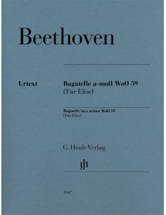 BEETHOVEN L.V.-Per Elisa per Pianoforte (Urtext)