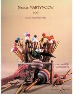 MARTYNCIOW N.-Zoo pour 3 percussionnistes