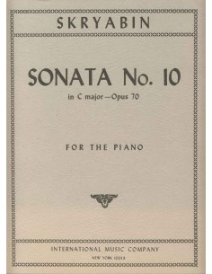 SCRIABIN A.-Sonata No. 10 in C Major Op.70 for Piano
