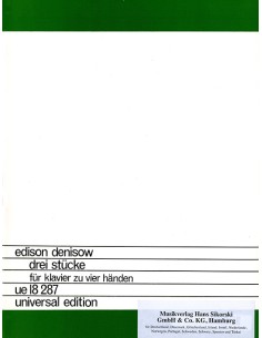DENISOV E.-Pezzi (3) per pianoforte a 4 mani