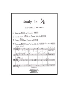 PETERS M.-Study in 5/8 for Percussion