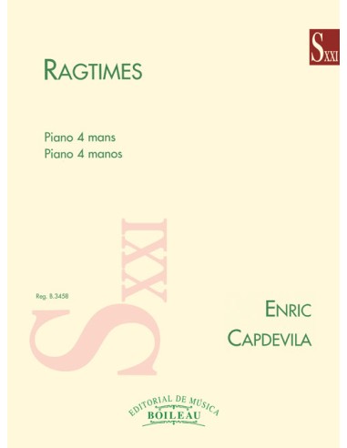 CAPDEVILA E.-Ragtimes für 4-händiges Klavier