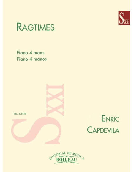 CAPDEVILA E.-Ragtimes für 4-händiges Klavier