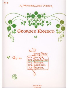 ENESCO G.-Sarabande per Pianoforte