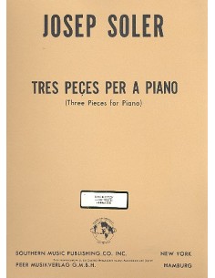 SOLER J.-Pièces de piano (3)