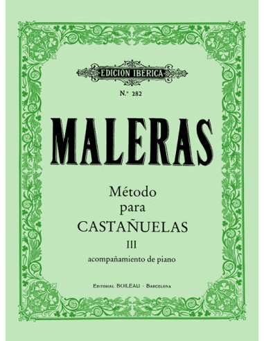 MALERAS E.-Castanets Method 3rd Course: Piano Accompaniment