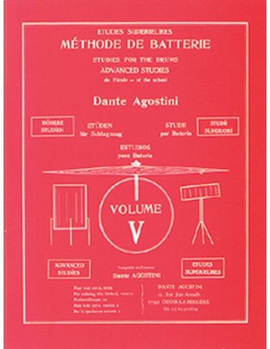 AGOSTINI D.-Drum Method Vol.5: Higher Studies