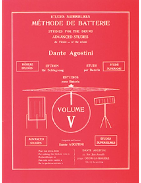 AGOSTINI D.-Drum Method Vol.5: Higher Studies