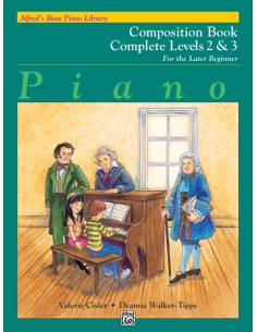 ALFRED-Basic Piano Course: Composition Book Complete 2 and 3 for Piano (Cisler/Tipps)