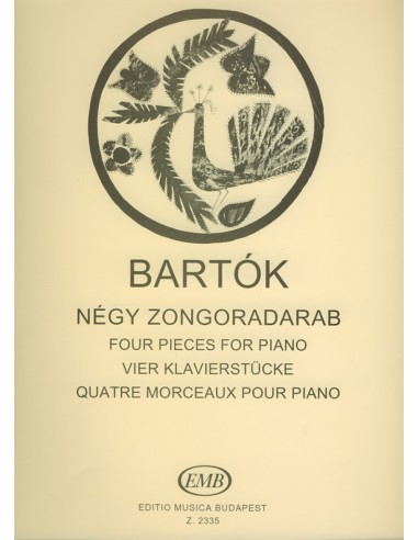 BARTOK B.-Pezzi (4) per pianoforte