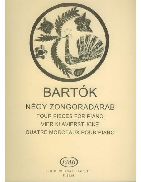 BARTOK B.-Pezzi (4) per pianoforte